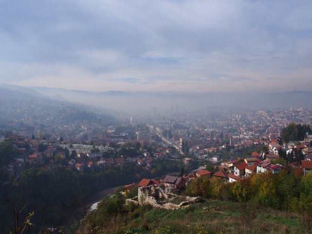 サラエボ。ボスニア紛争ツアーに参加した時の写真